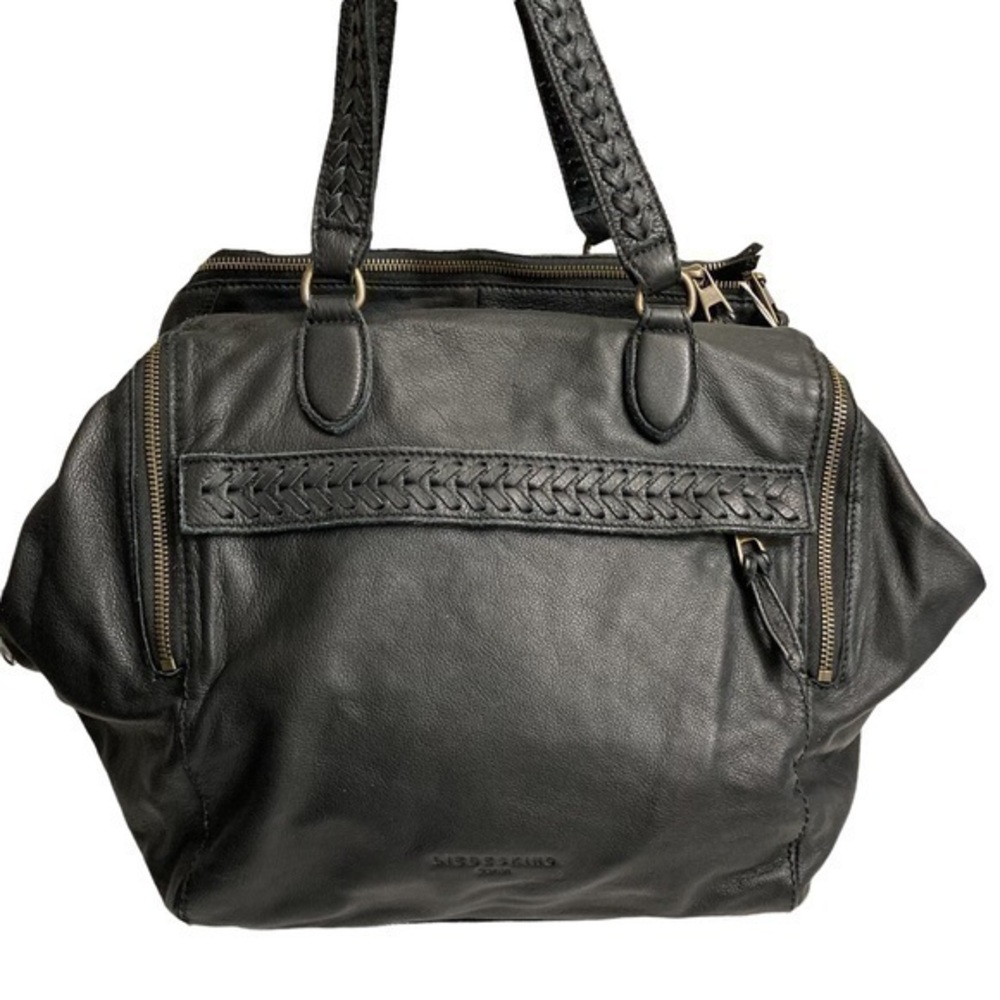 Liebeskind Berlin black leather multi pocket bag
